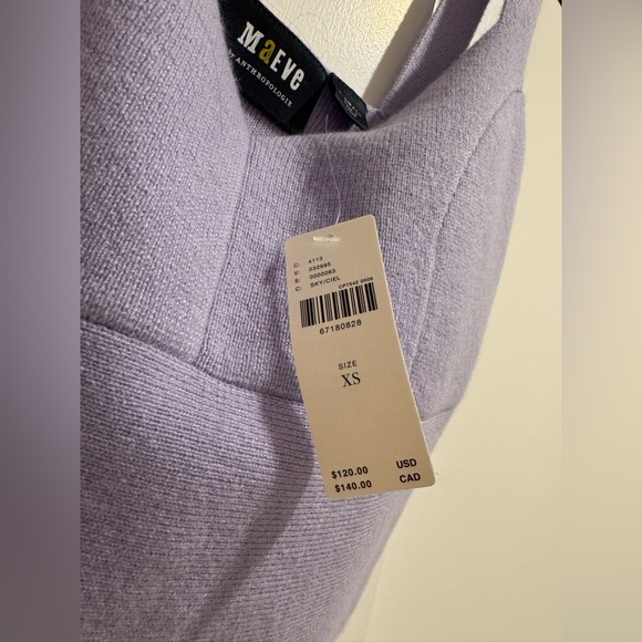 NWT lilac crop sweater tank - Picture 2 of 8